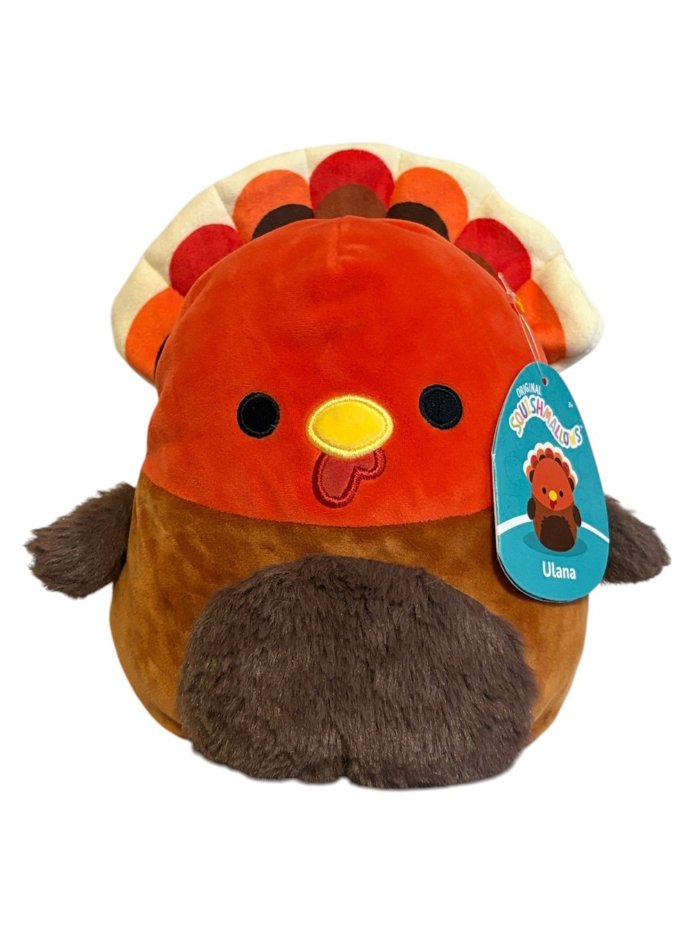 Squishmallows Ulana the Turkey Fall Harvest Squad Plush 8” New